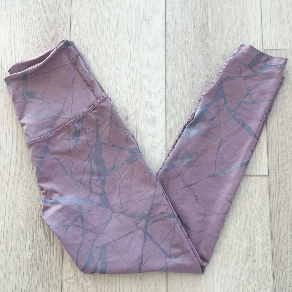 Beyond Yoga Lost Your Marble High Waisted Midi Leggings Dusty Pink Size S